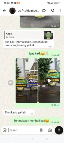 Testimonial Papan Bunga Pernikahan margahurip