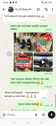 Testimonial Papan Bunga margahurip